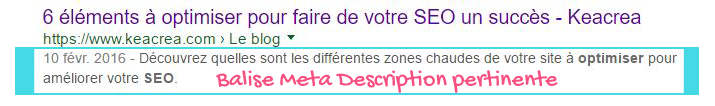 Comment la Meta Description impacte votre trafic