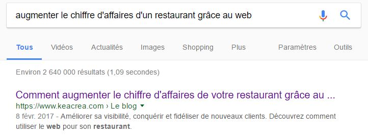 Insérer vos requêtes clés