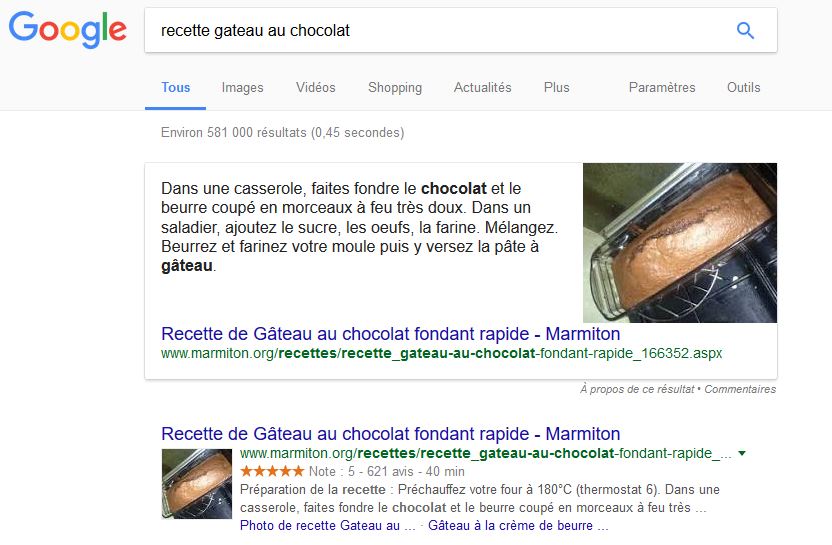 Les featured snippets
